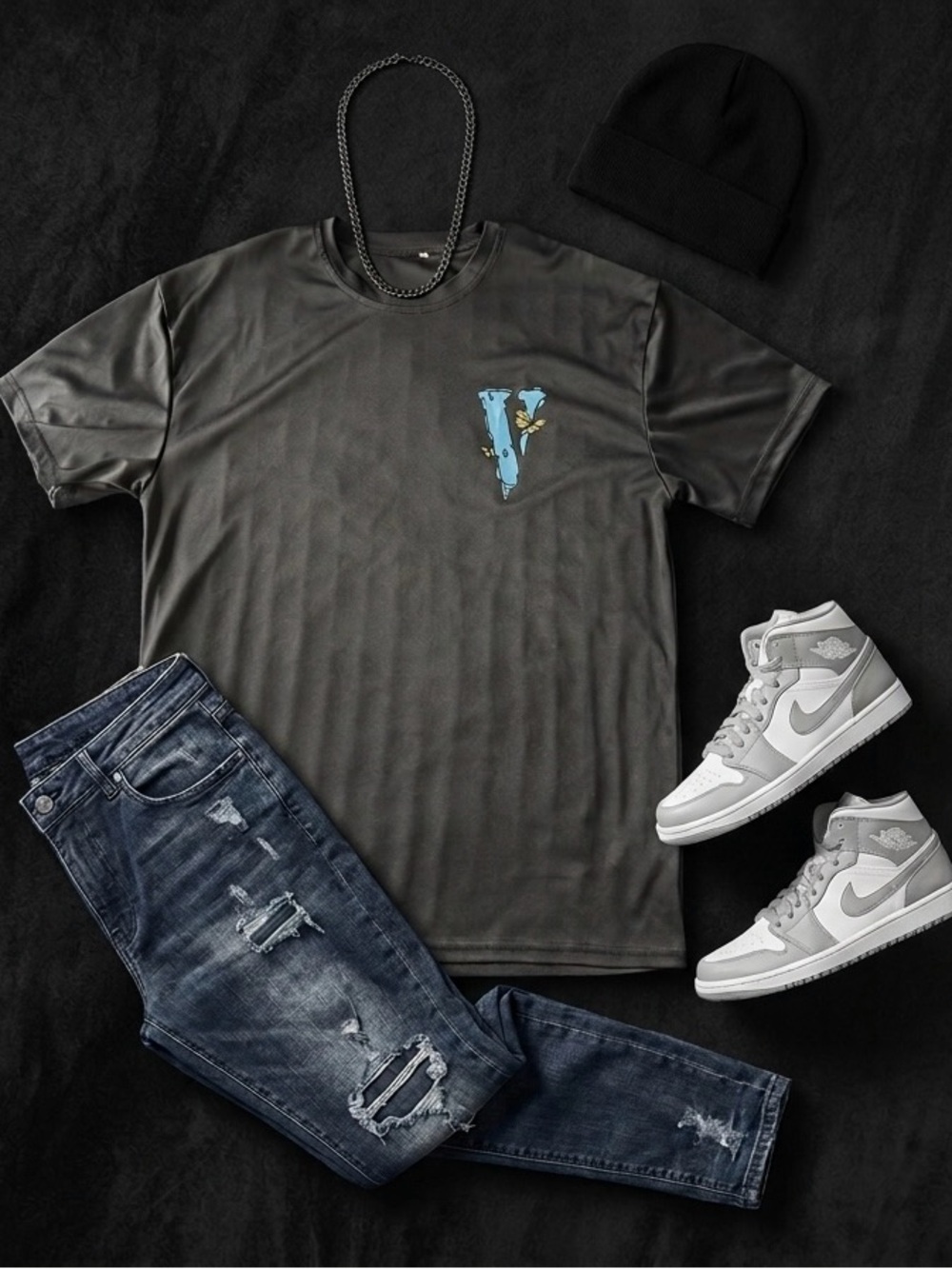 Black Graphic Pocket T-Shirt - Men's Casual Tee